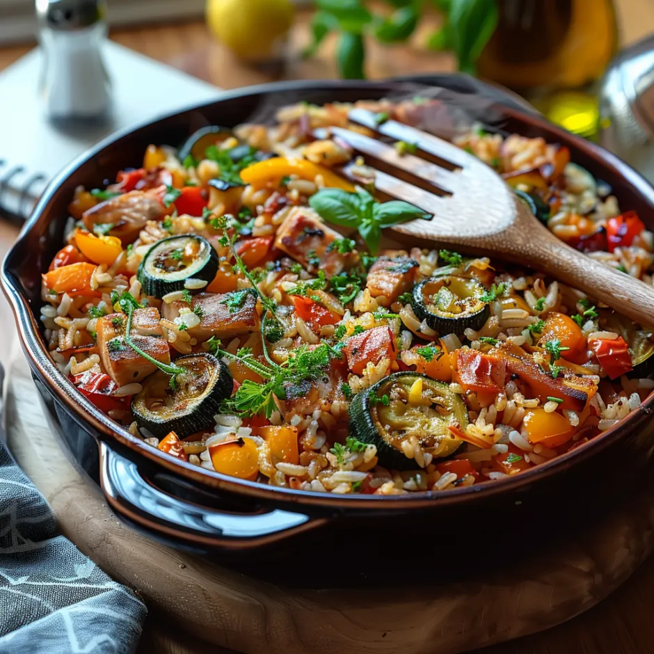Riz aux Légumes et Thon