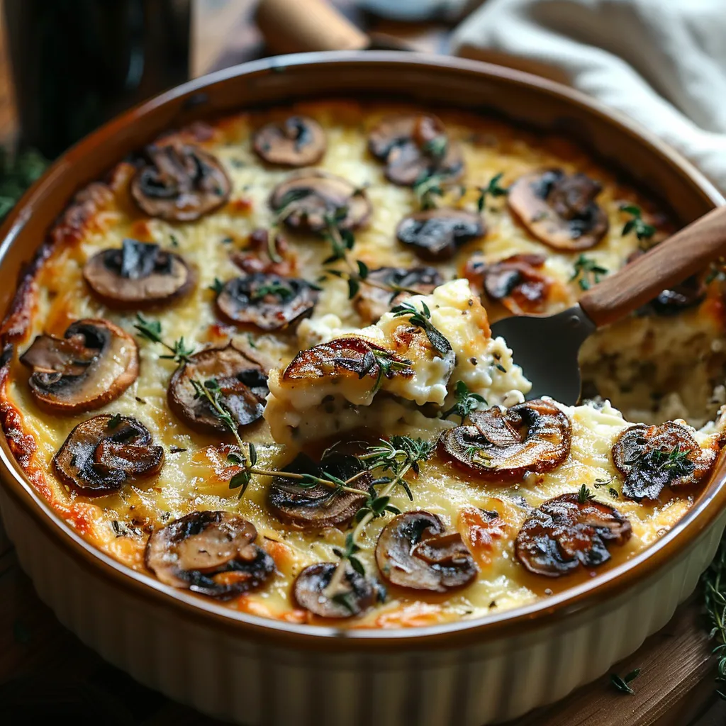 Clafoutis aux Champignons et Quinoa