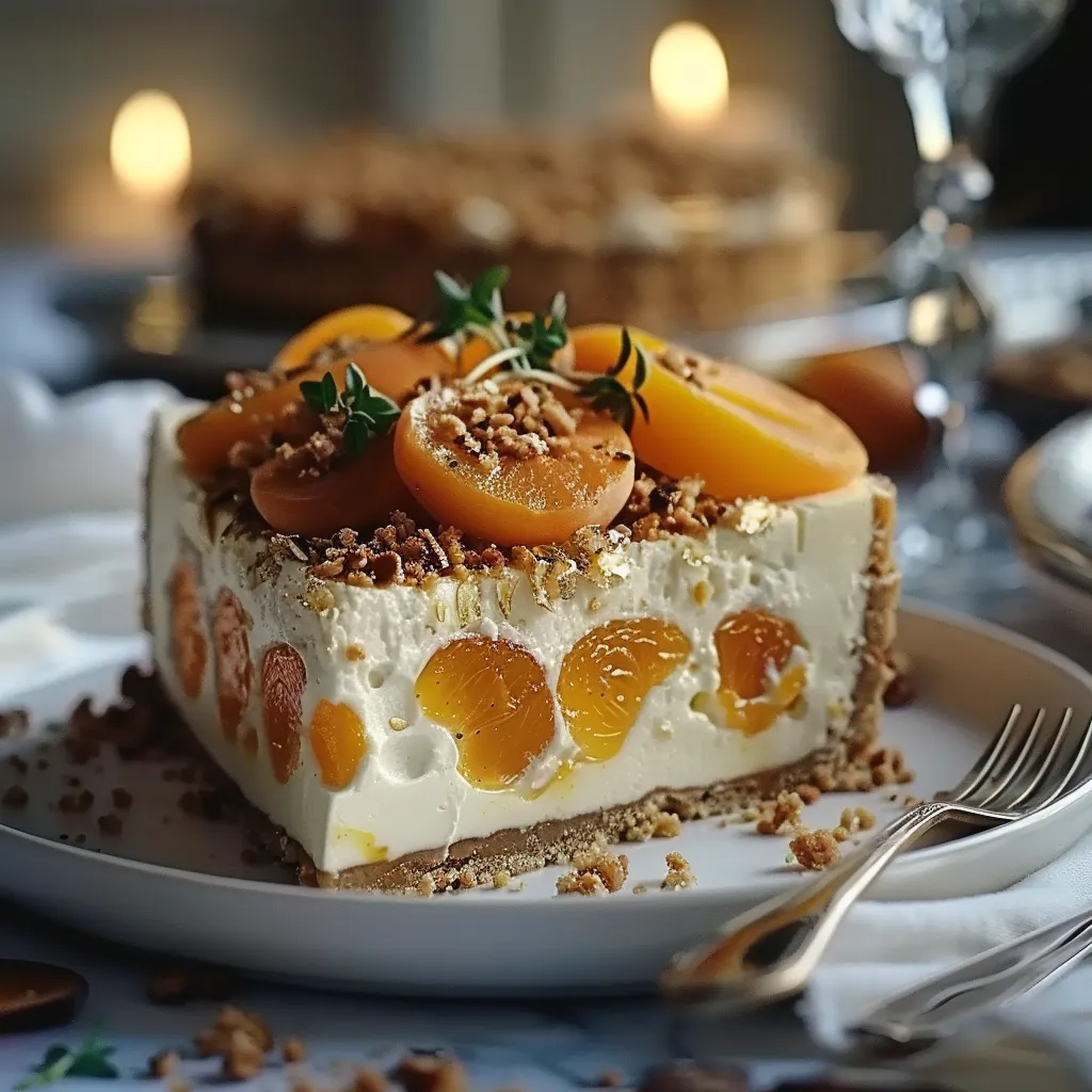 Cheesecake Salé aux Abricots
