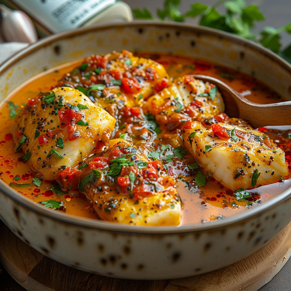 A bowl of food with a spoon in it.