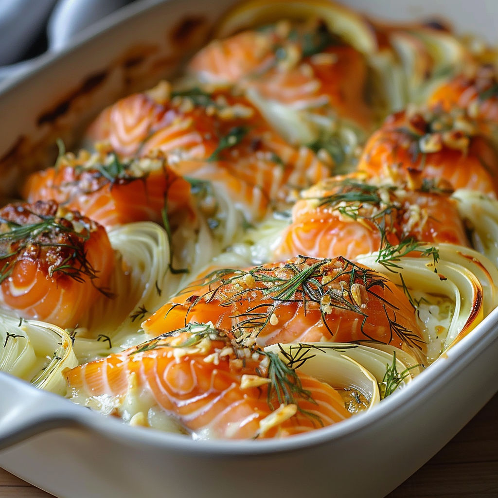 A dish of food with a variety of ingredients.