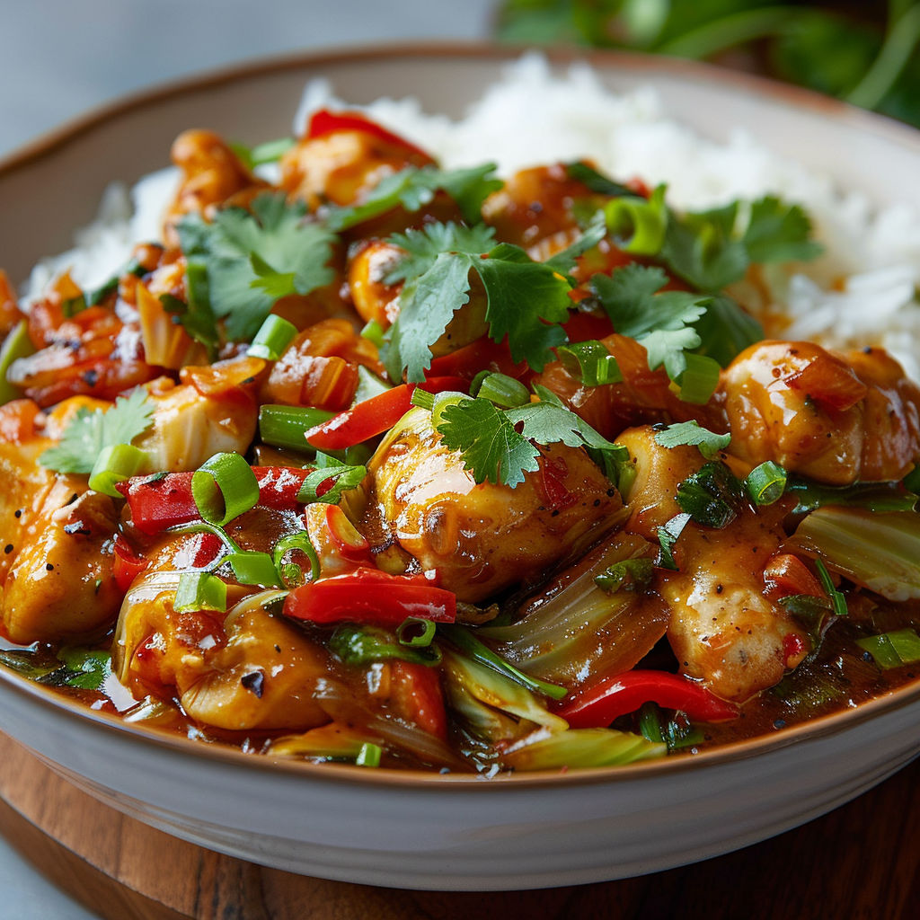 A bowl of food with rice and vegetables.