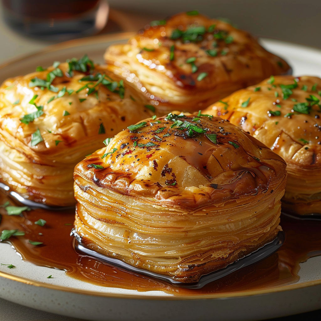 Two pieces of food on a plate.