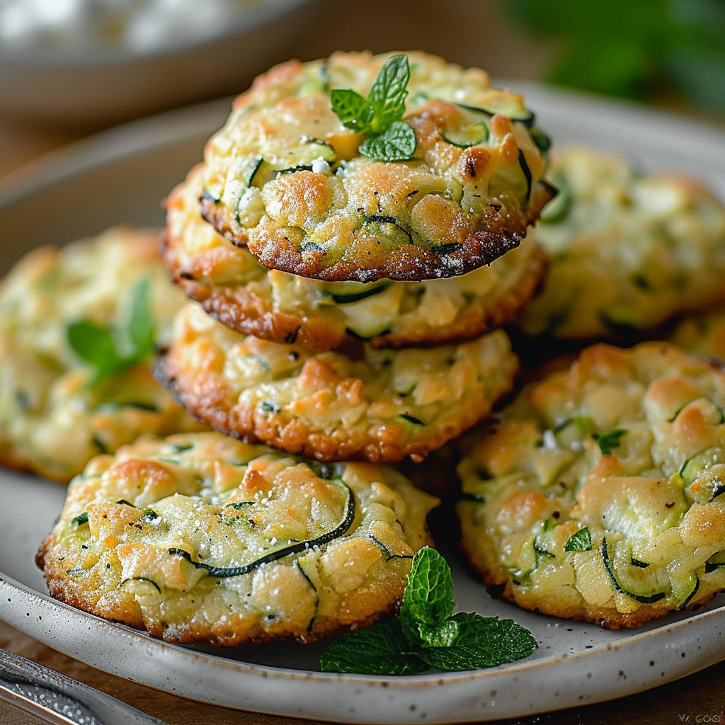 A plate of food with a green leaf on top.