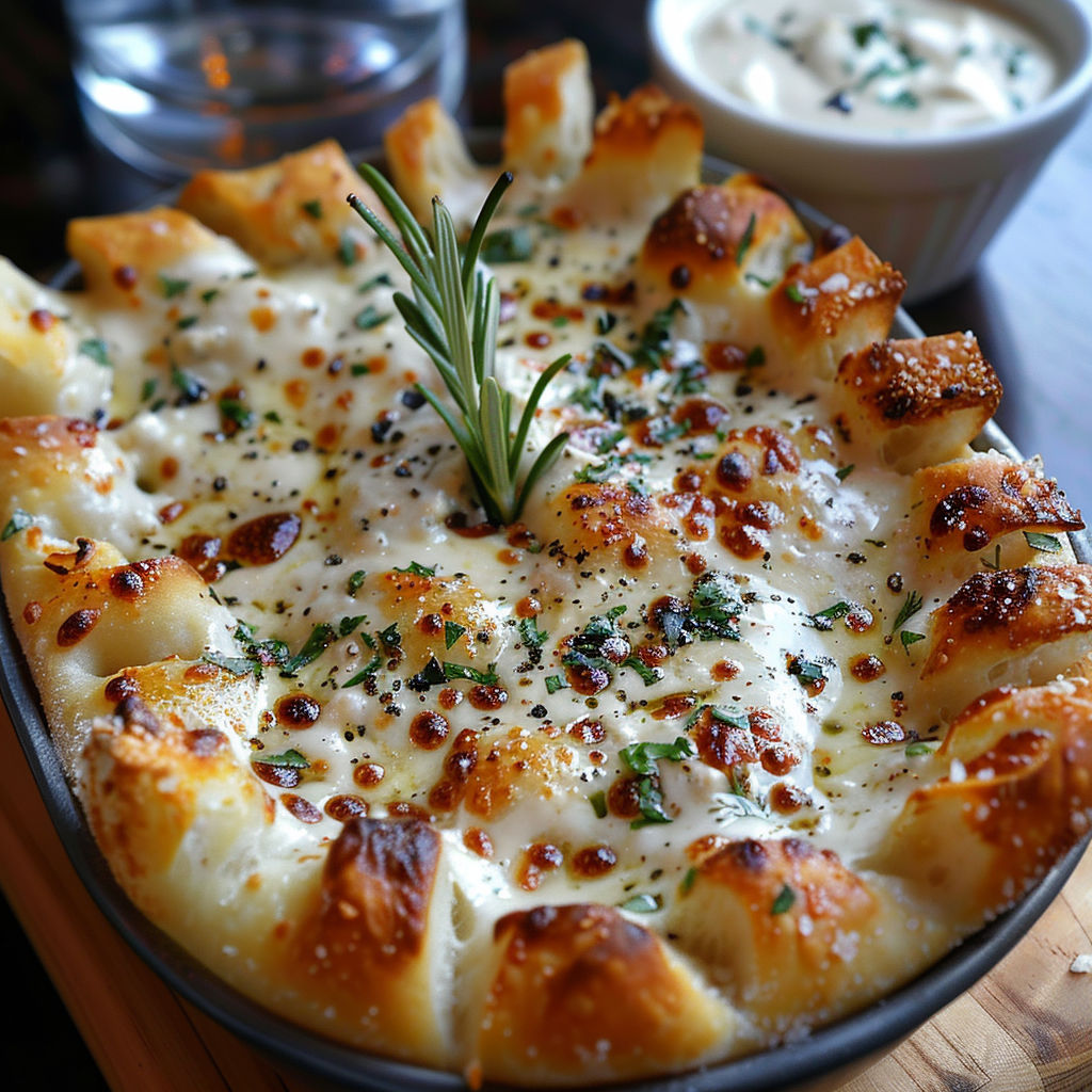 A dish of food with a green topping.