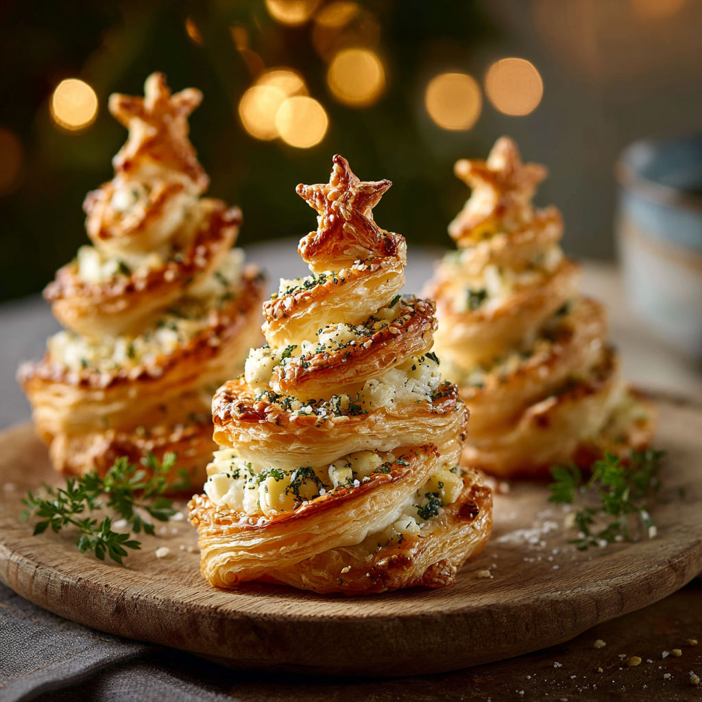 A tree made of pastries.