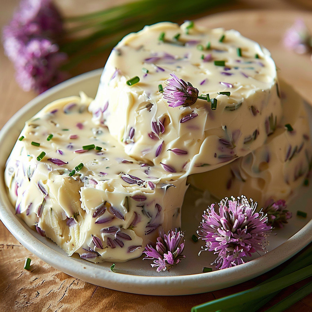 A white plate with a small amount of butter.