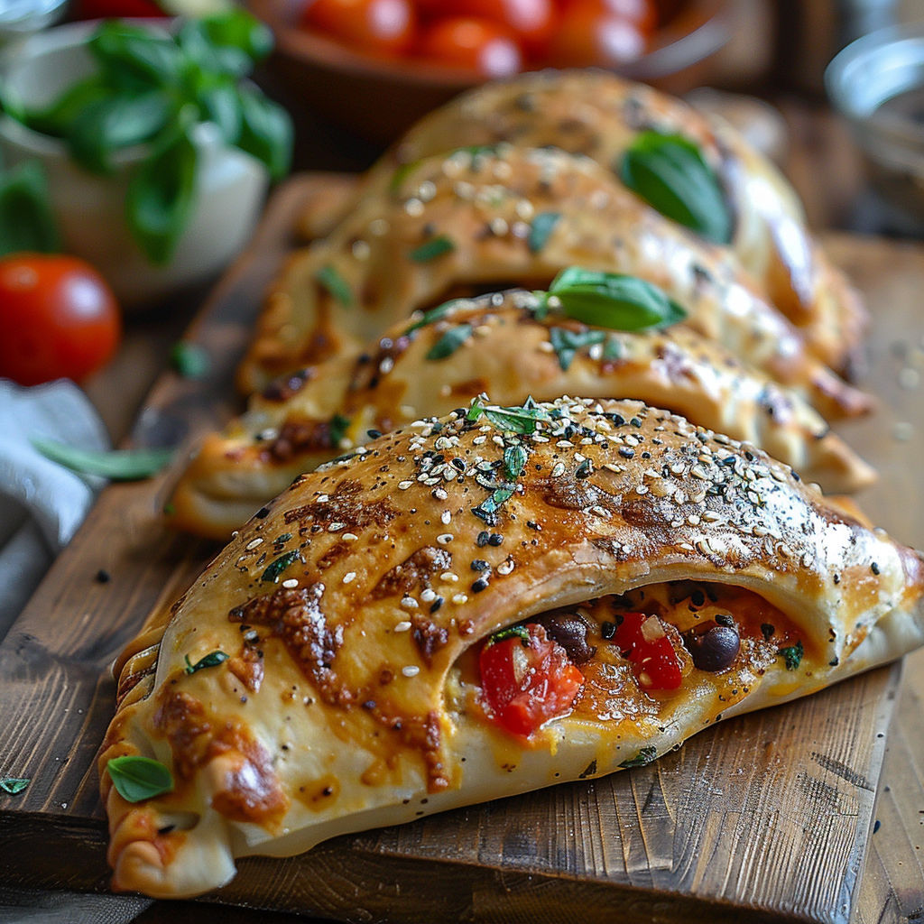 A close up of a food item with the word "description" in the foreground.