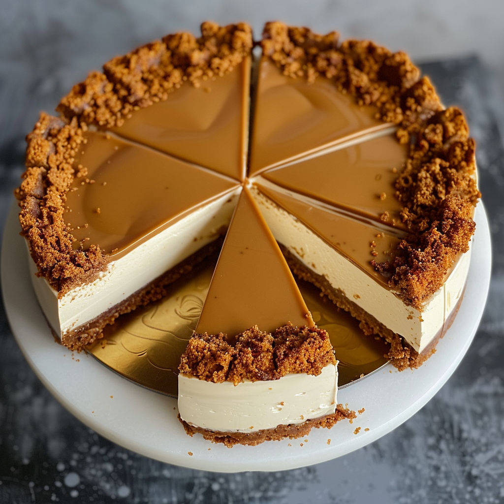 A slice of cake with a piece missing.