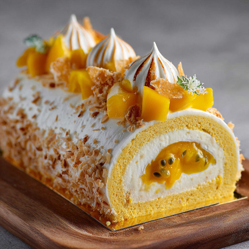 A cake with white frosting and fruit on top.