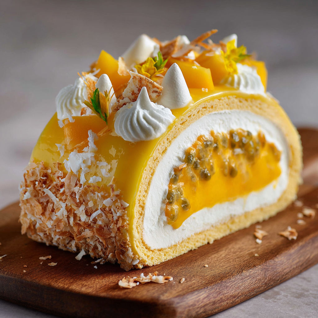 A cake with a yellow filling and white frosting.