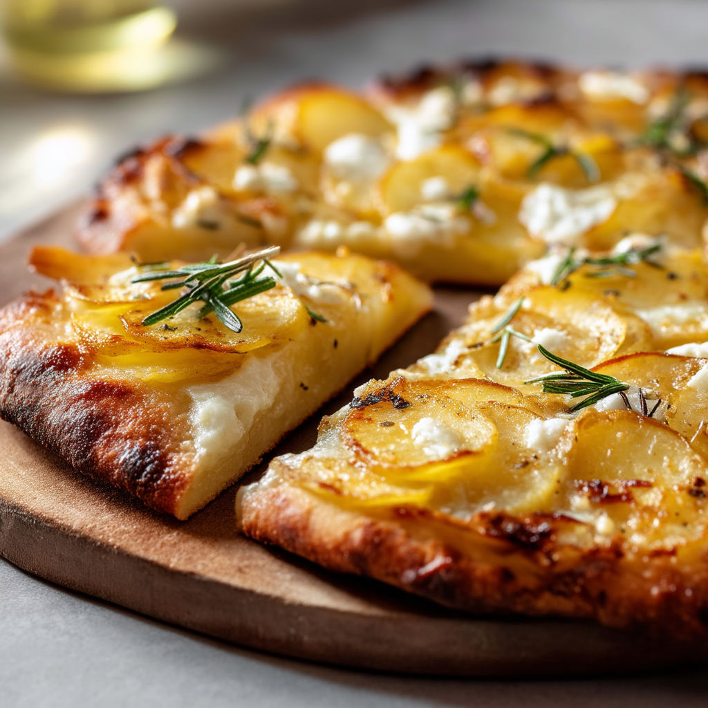 A pizza with cheese and apples on it.