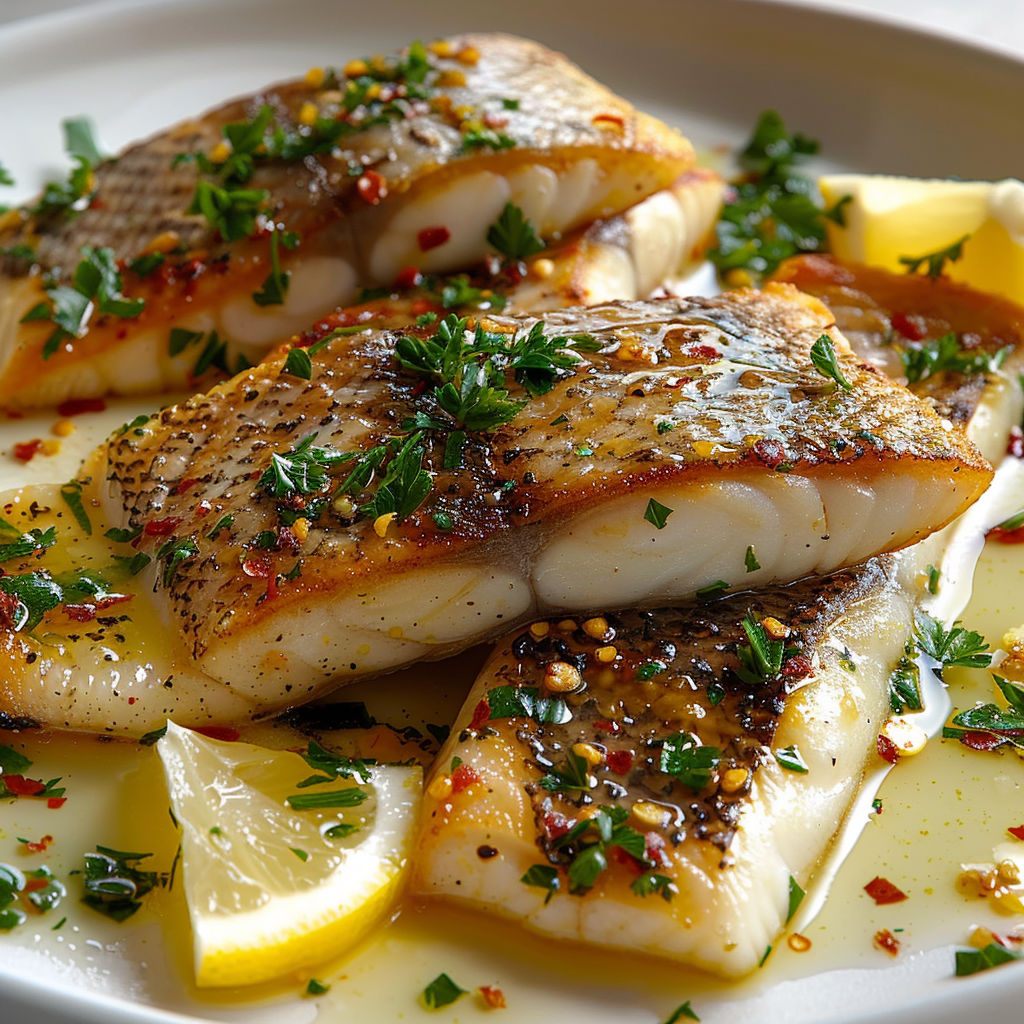 Filets daurade beurre citronné.