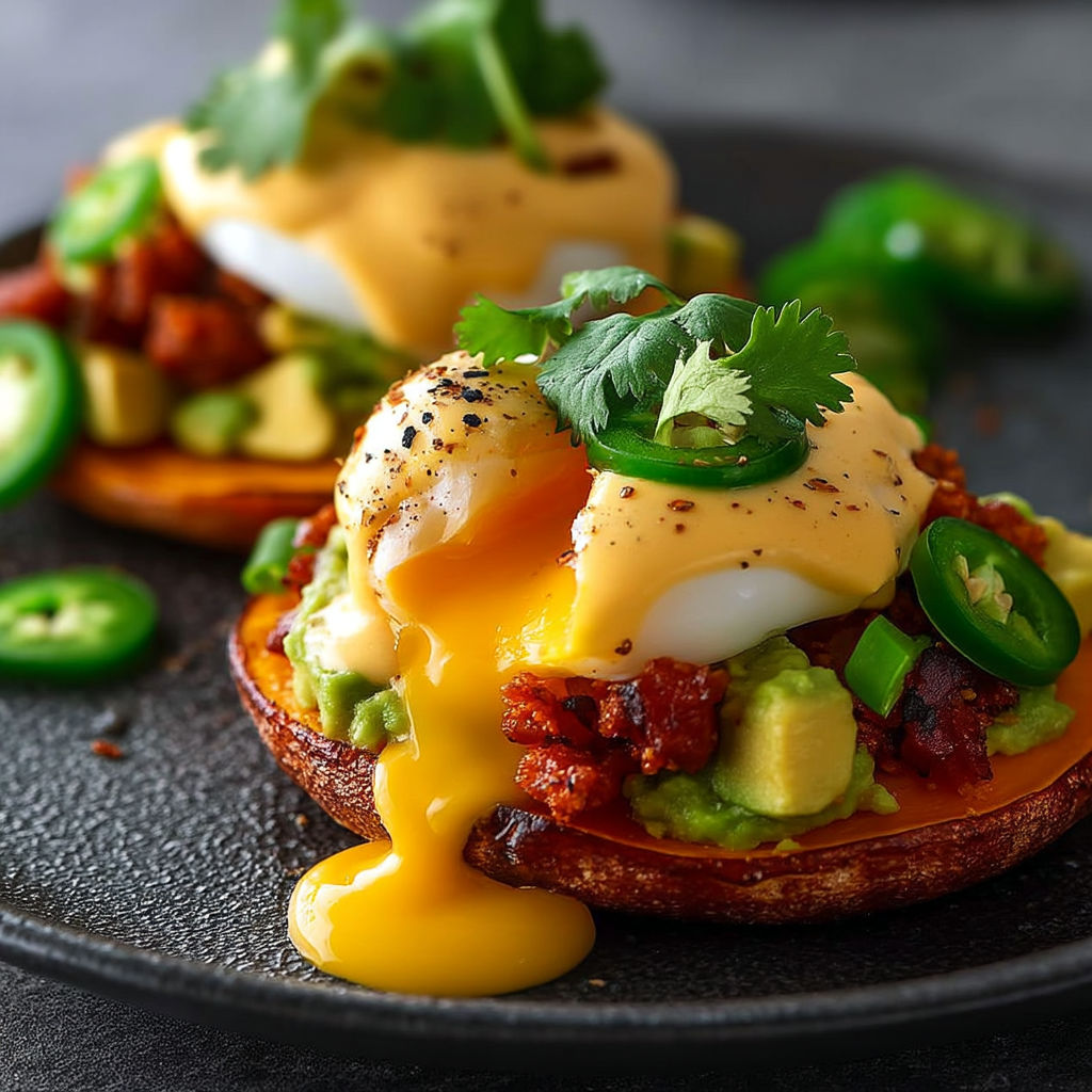 A plate of food with a fried egg on top.