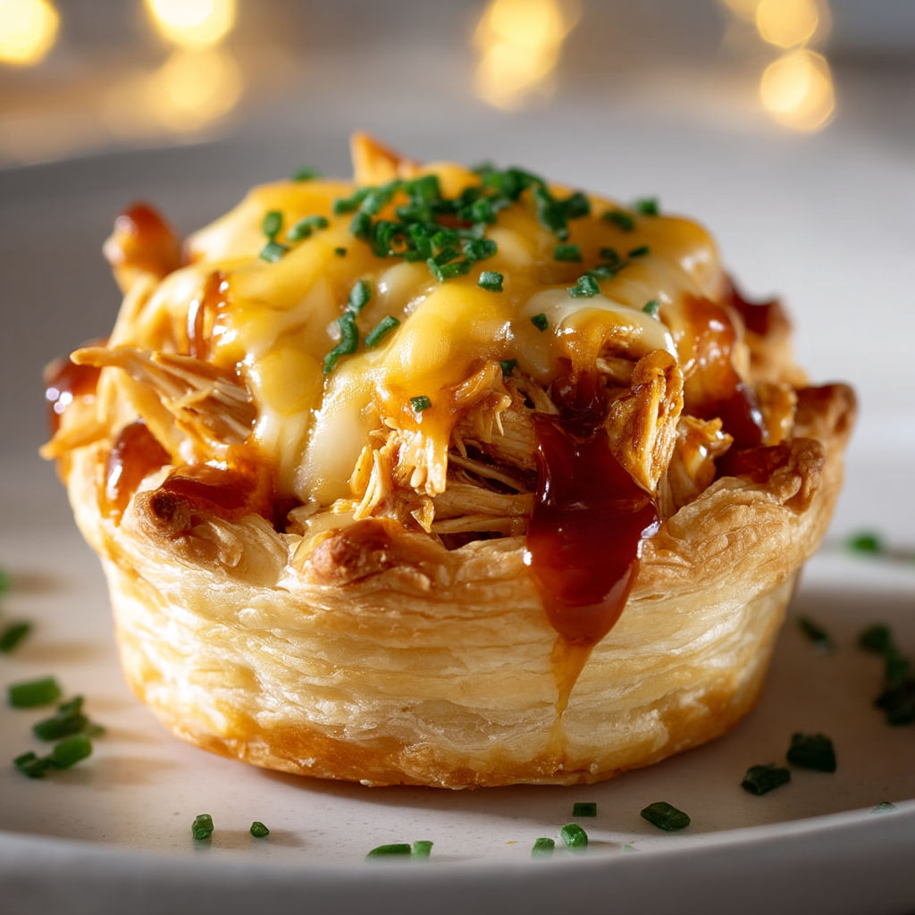 A pastry with meat and cheese in it.