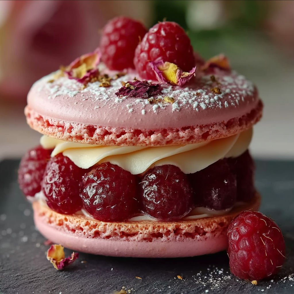 A dessert with a raspberry on top.