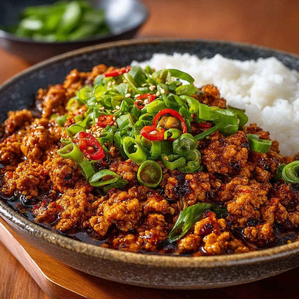 A bowl of food with rice and vegetables.
