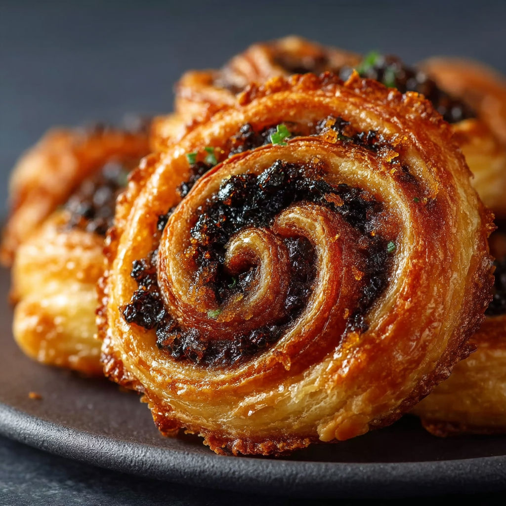 A pastry with a spiral pattern on it.
