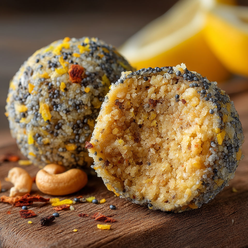 A lemon wedge is placed next to a cookie.