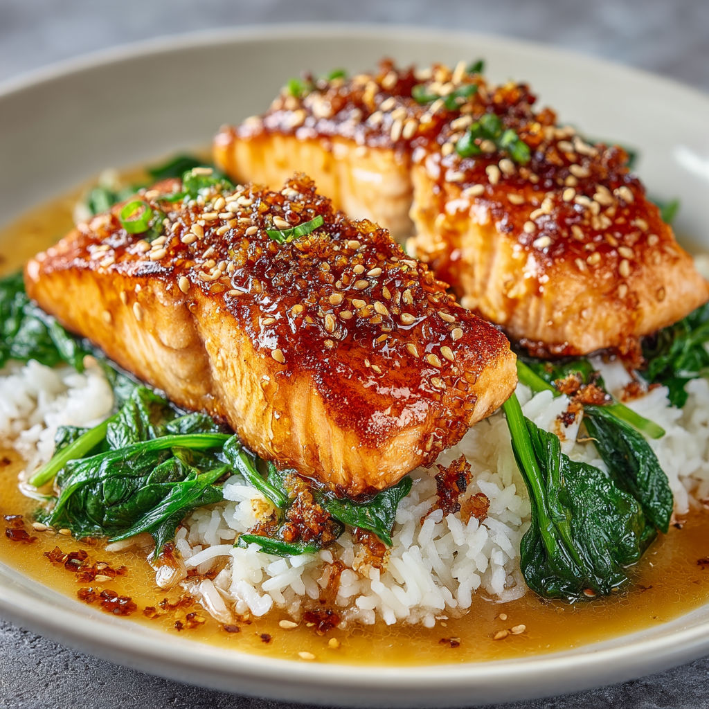 A plate of fish with rice and ginger.