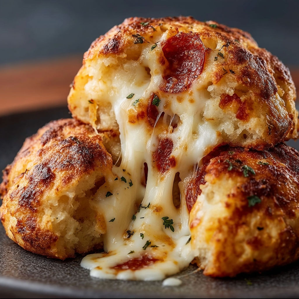 A cheesy bread with sauce on top.