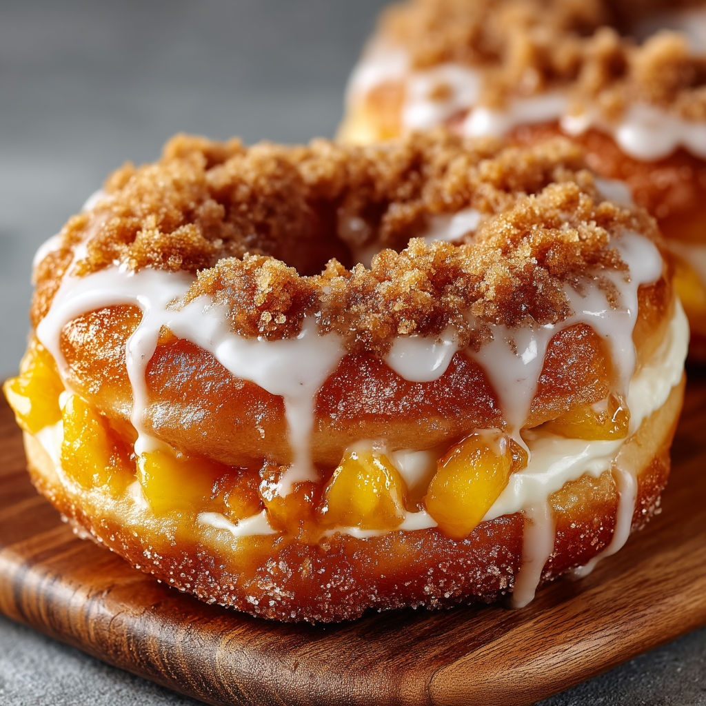 A donut with a glaze and sprinkles.