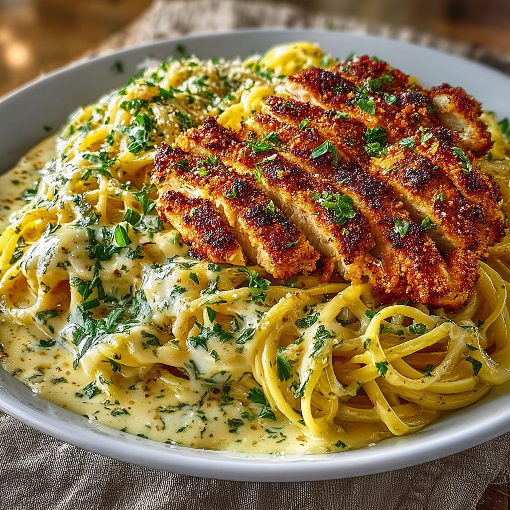 A plate of food with chicken and pasta.