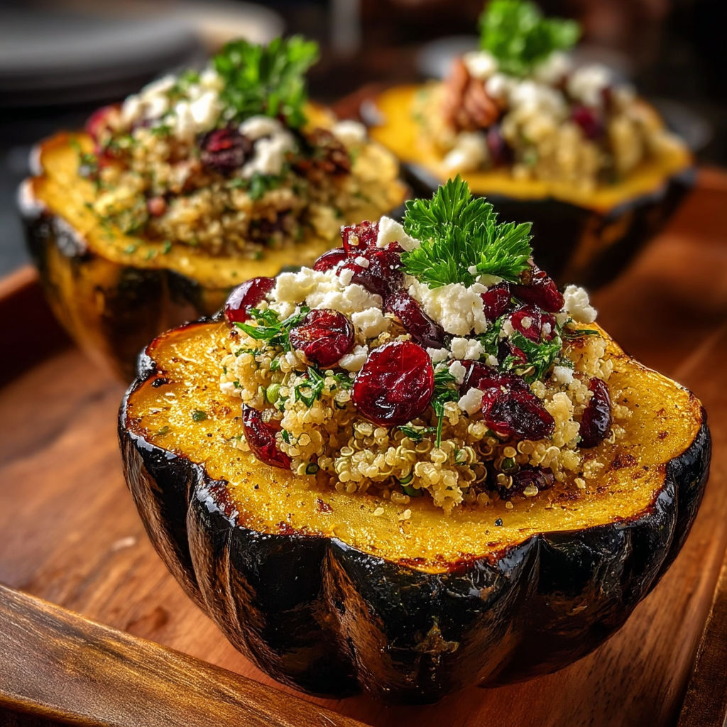 A bowl of food with a slice of pumpkin and a slice of squash.
