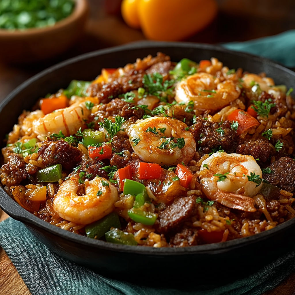 A bowl of shrimp and rice.