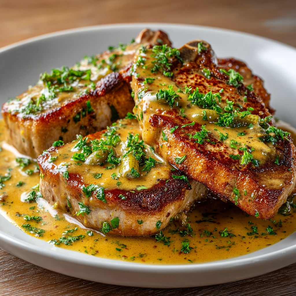 A plate of meat with a sauce on it.