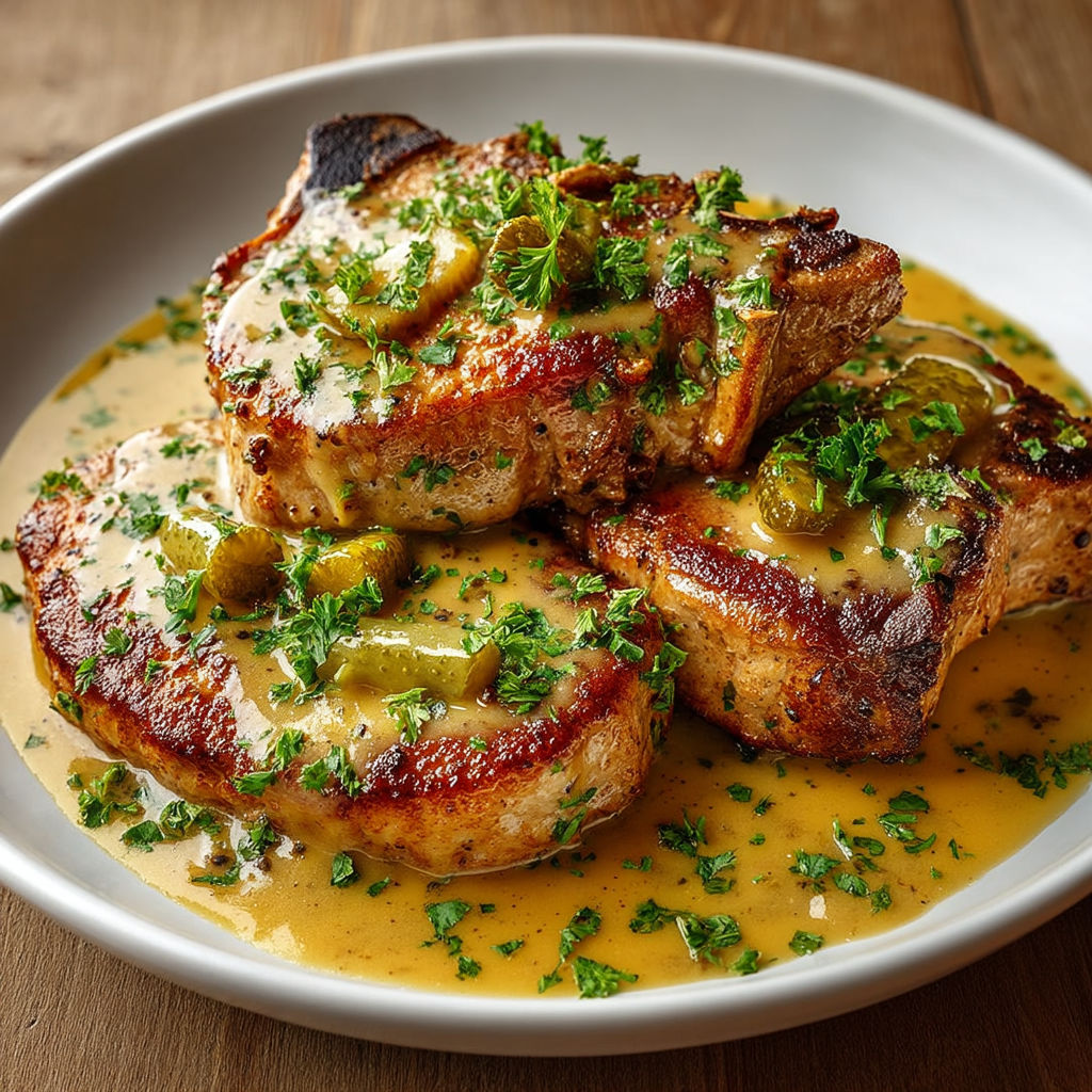 A plate of meat with sauce.