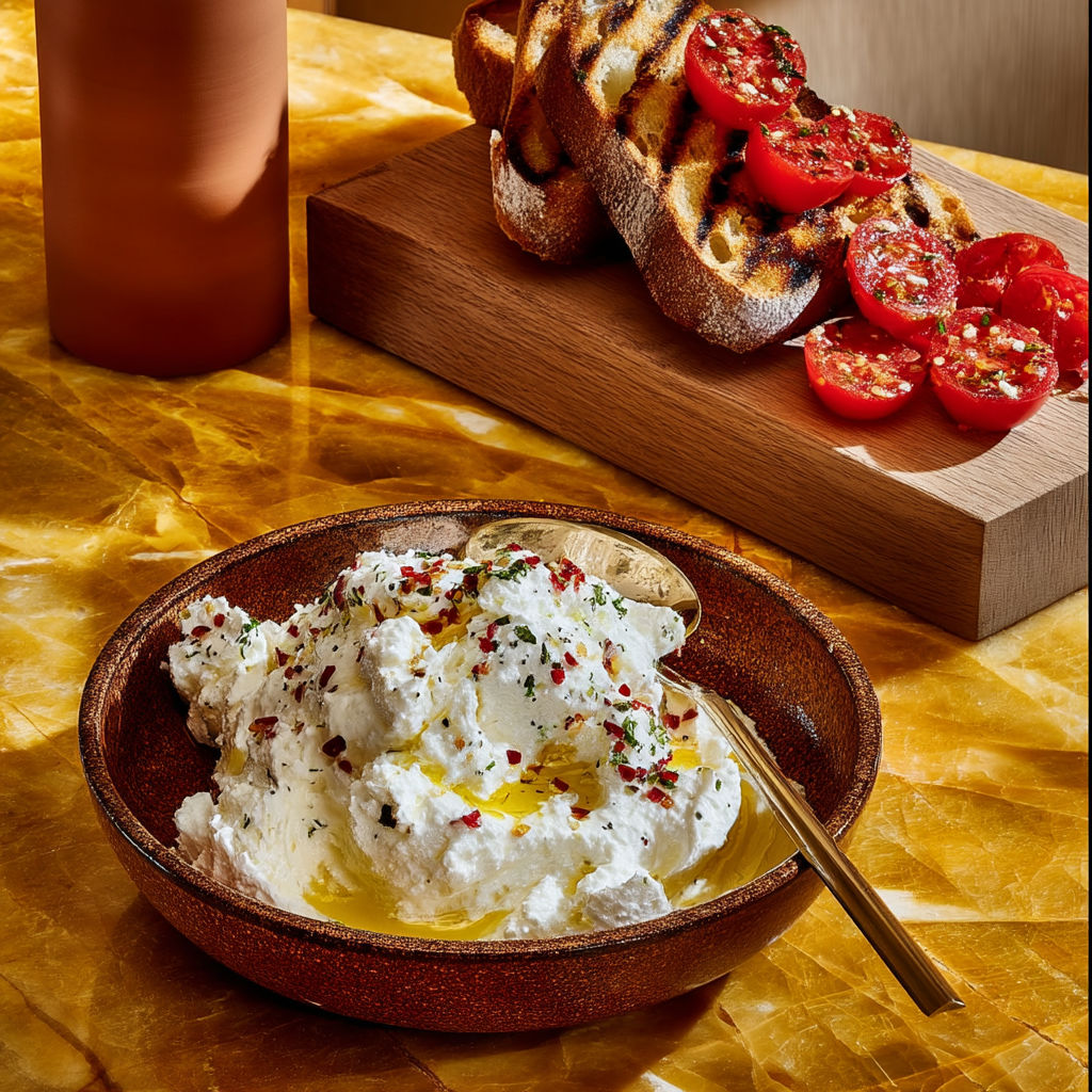 A bowl of food with a spoon in it.