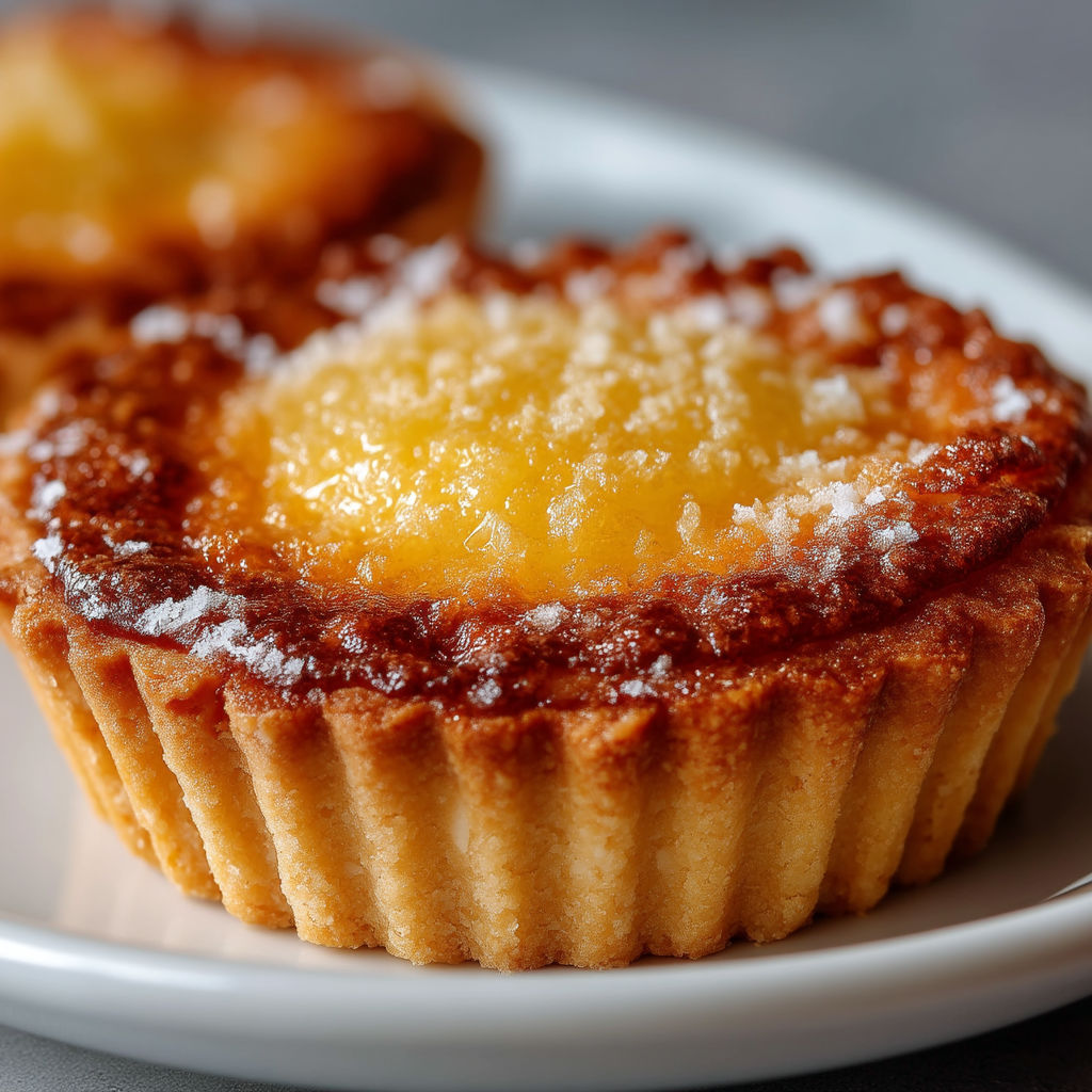 A pastry with a yellow filling.