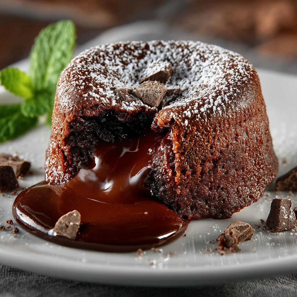 A chocolate cake with chocolate sauce drizzled on top.