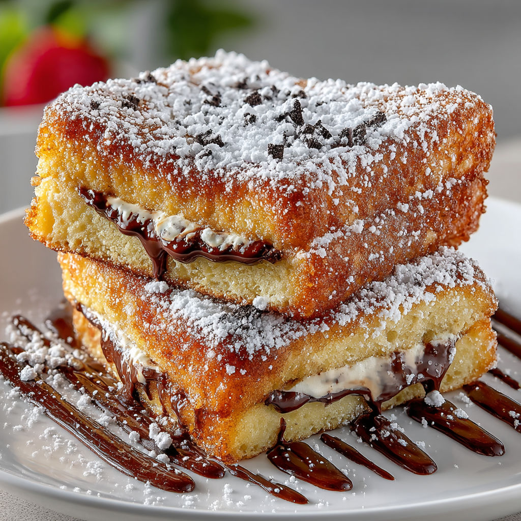 A plate of brioche perdue à la bière.
