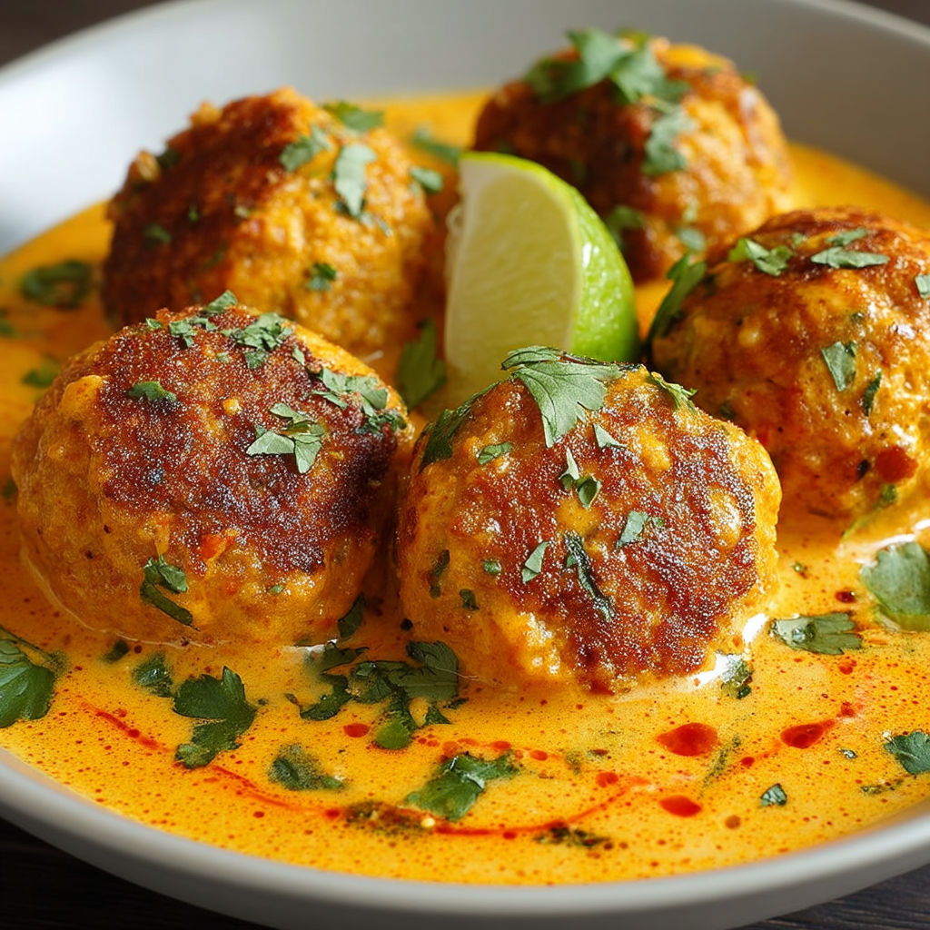 A bowl of food with a lime wedge on top.