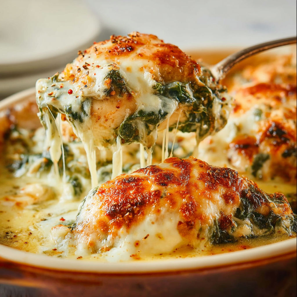 A bowl of food with a spoon in it.