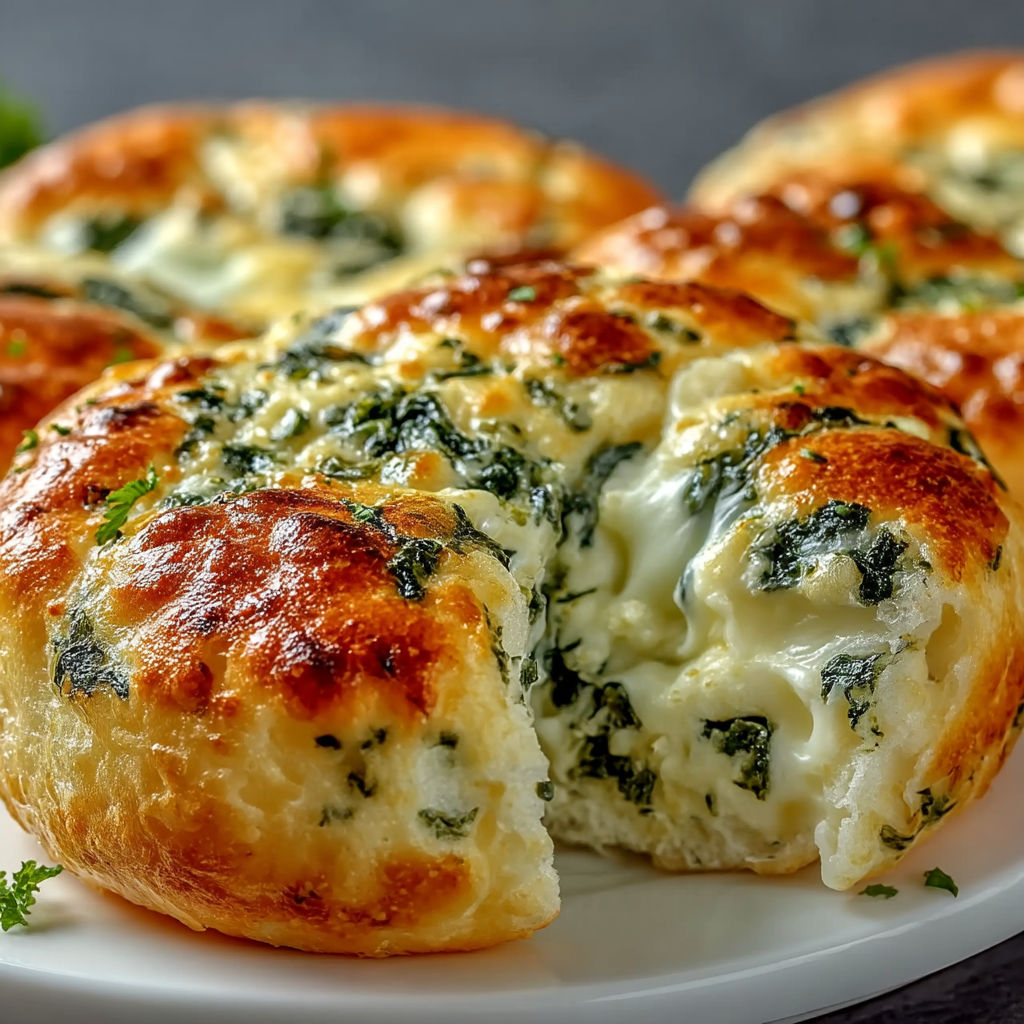 A plate with a pastry that has green stuff on it.