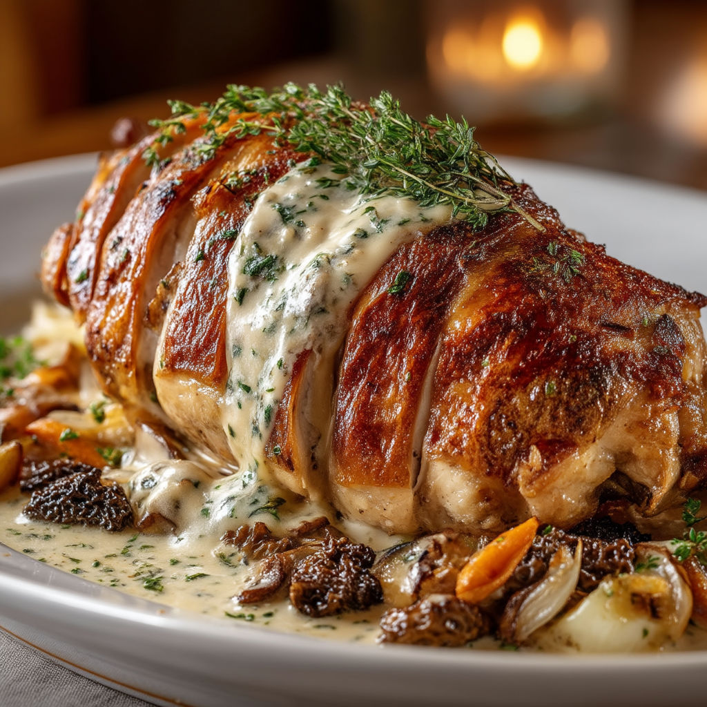 A plate of food with a meat dish and vegetables.