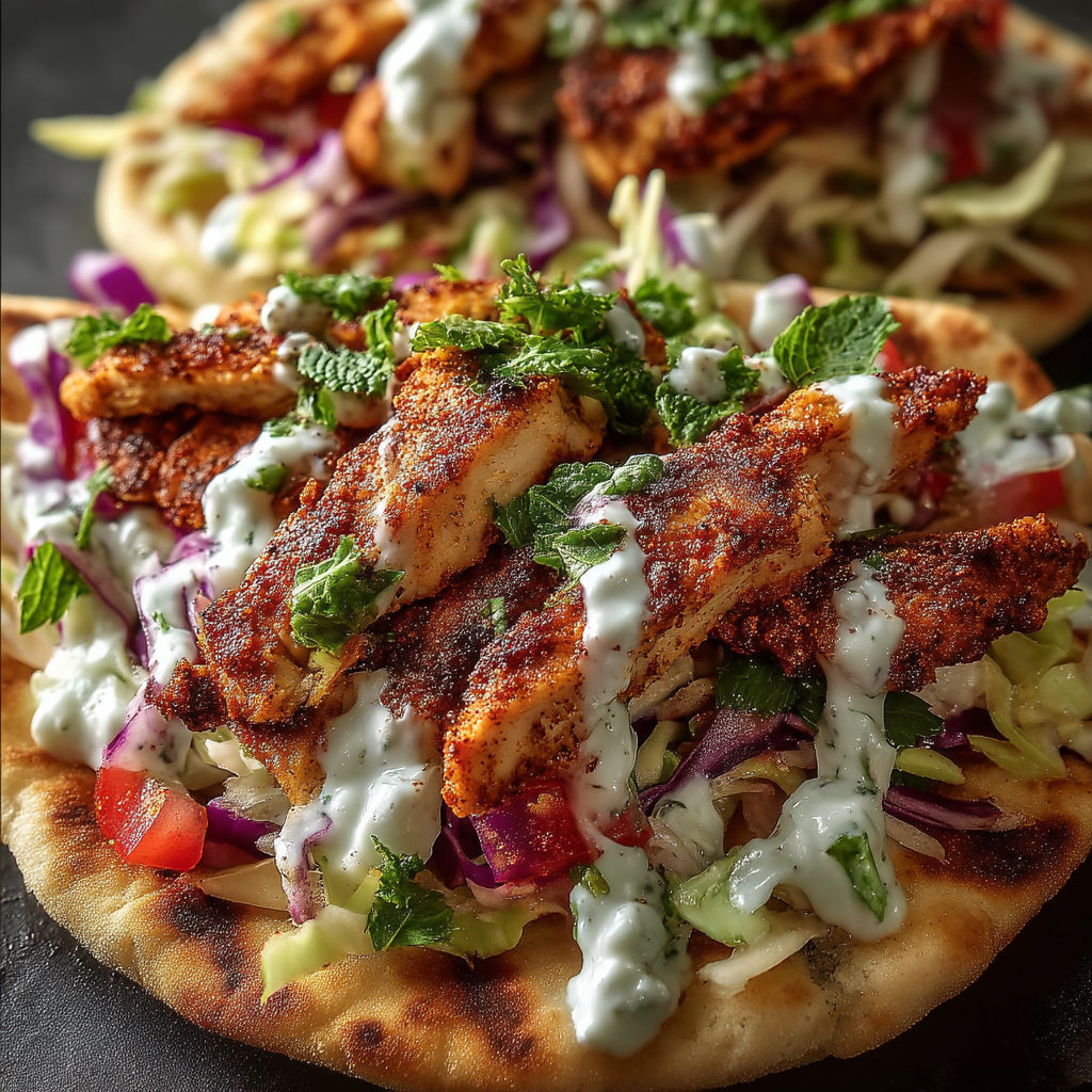 A plate of food with chicken and vegetables.