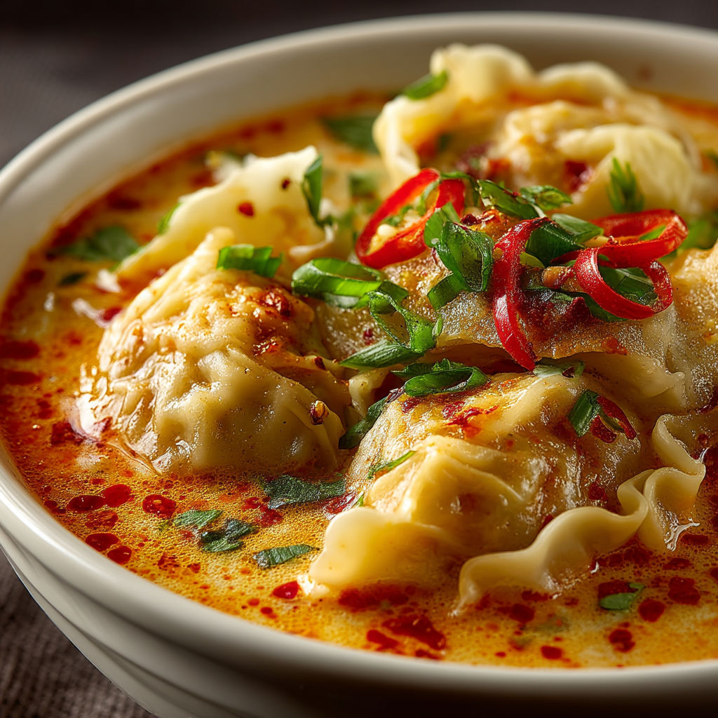 A bowl of soup with vegetables and meat.