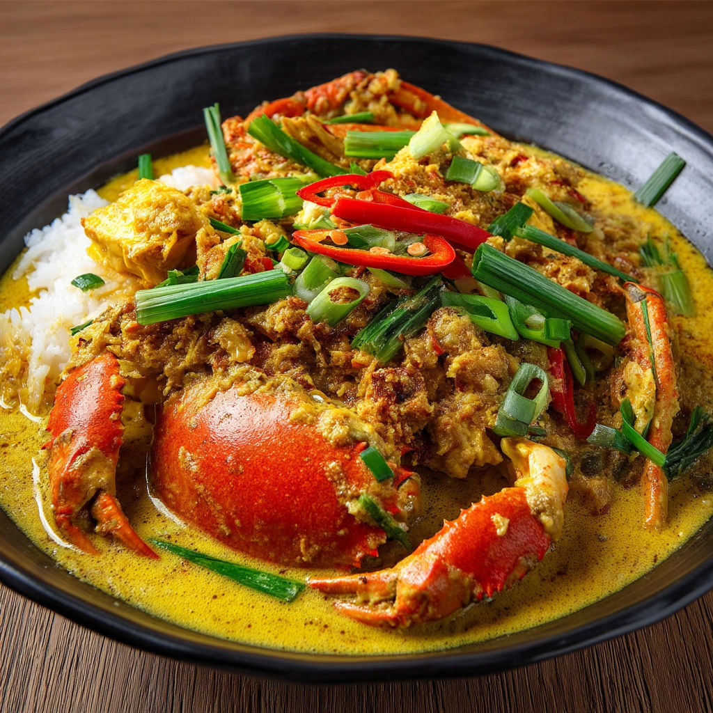 A bowl of Pad Pong Karee.