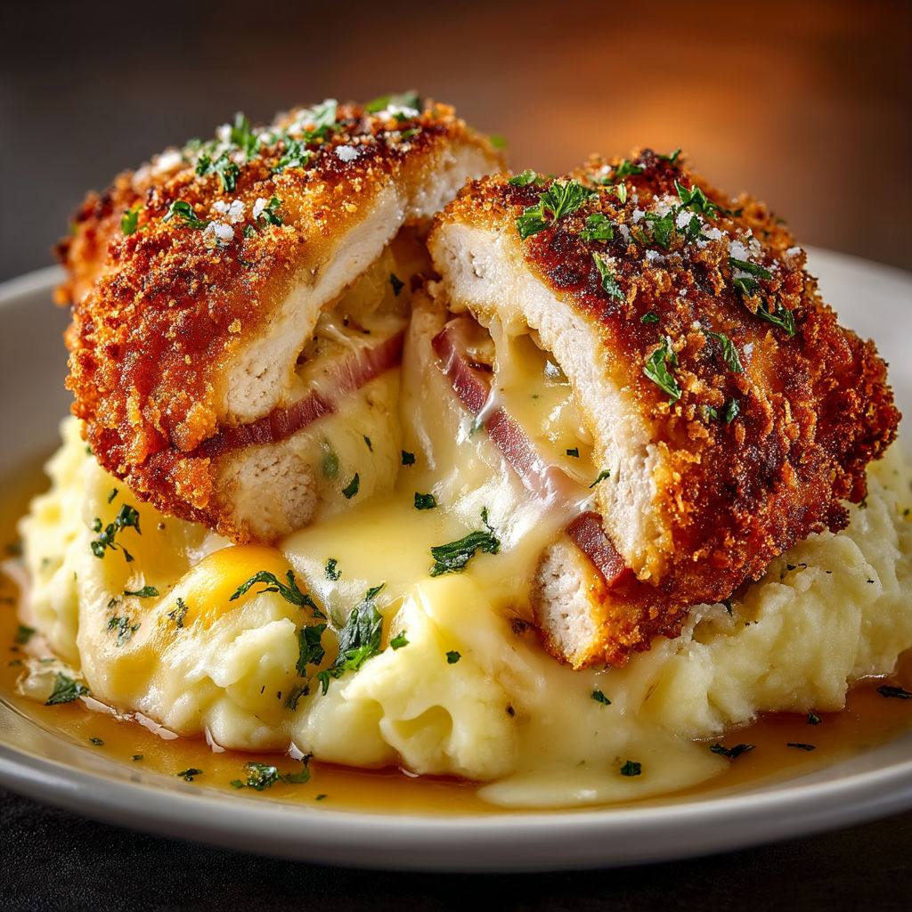 A plate of food with a fried chicken sandwich and mashed potatoes.