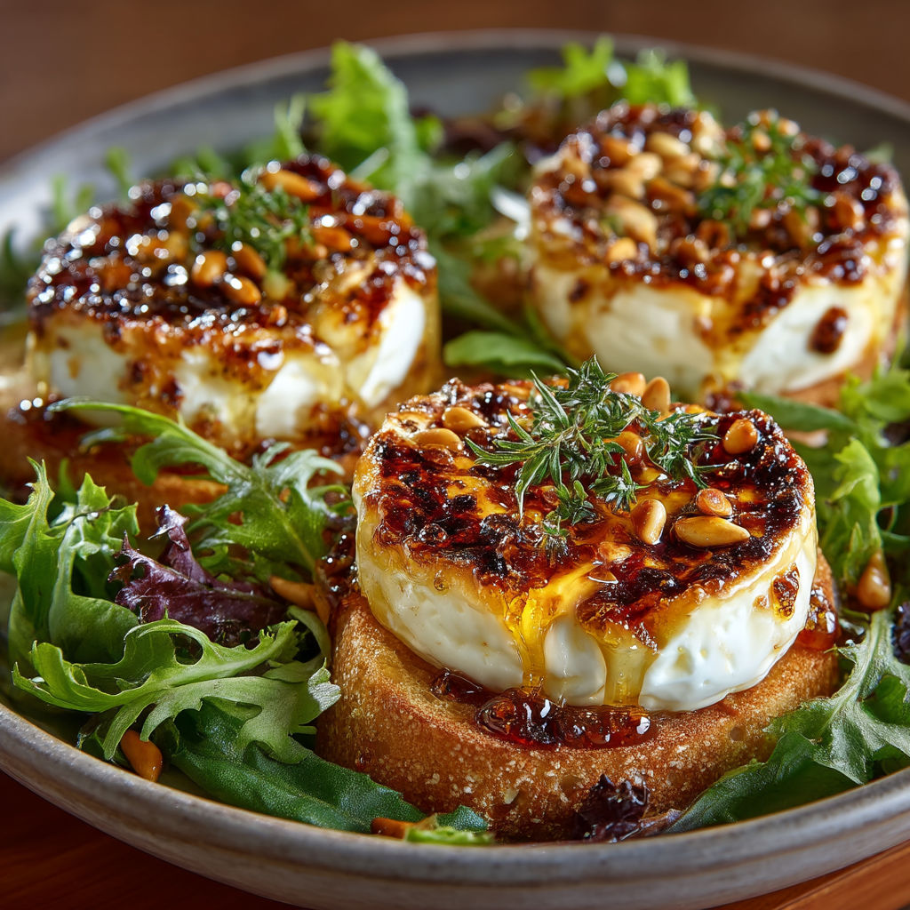 A plate of food with a cheese and nut topping.