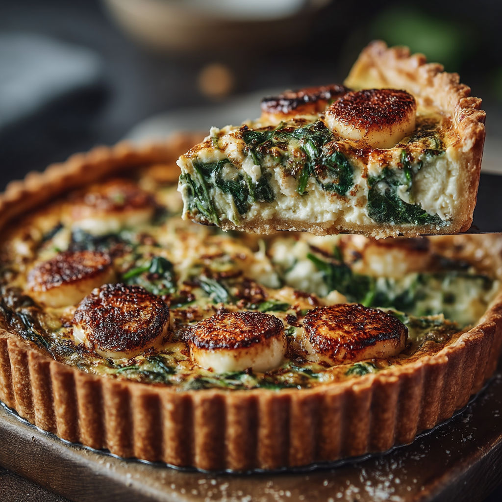 A slice of pizza with spinach and cheese.