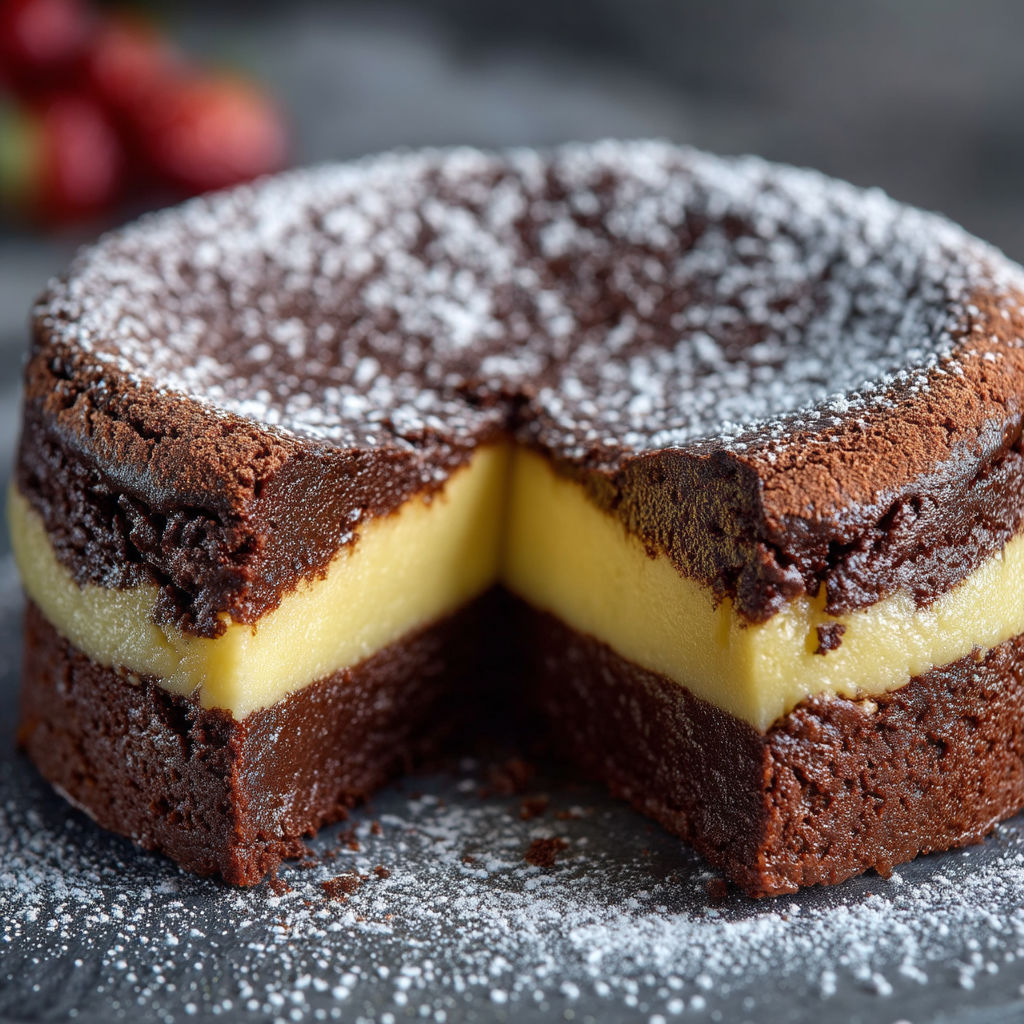 A slice of chocolate cake with a white frosting.