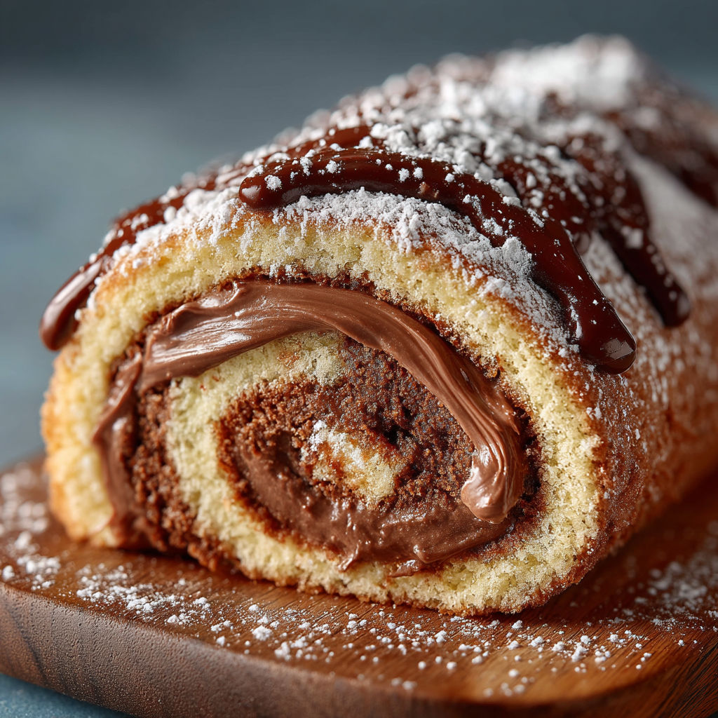 A chocolate-covered pastry roll.