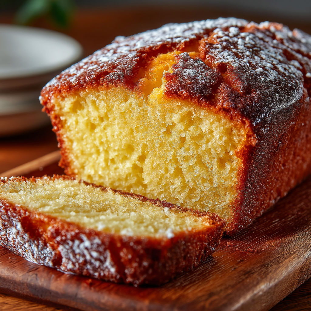 A slice of cake on a wooden board.