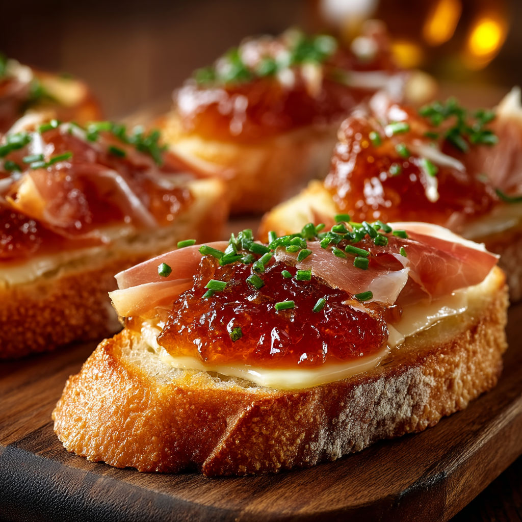 A slice of bread with meat and cheese on top.