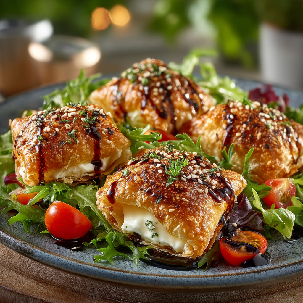 A plate of food with sauce on it.